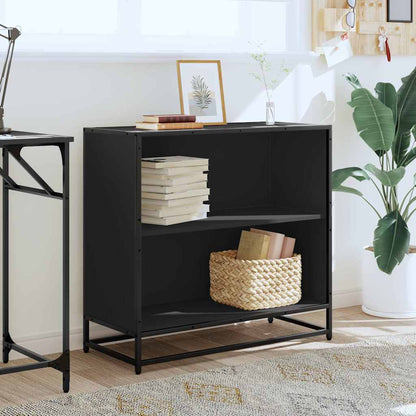 Libreria Nera 80,5x35x76 cm in Legno Multistrato