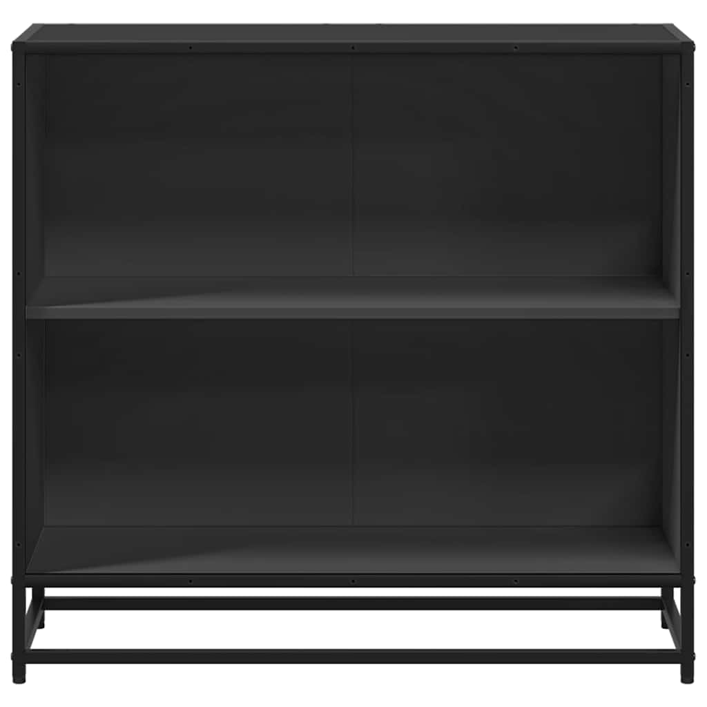 Libreria Nera 80,5x35x76 cm in Legno Multistrato