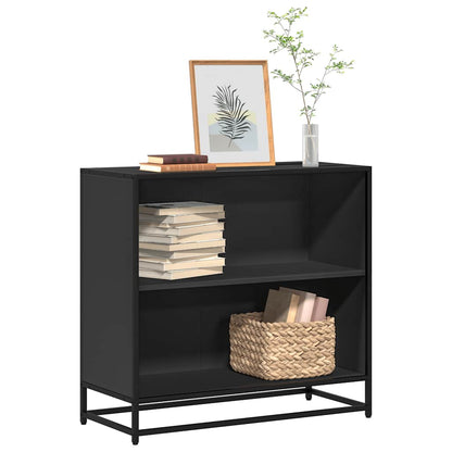 Libreria Nera 80,5x35x76 cm in Legno Multistrato