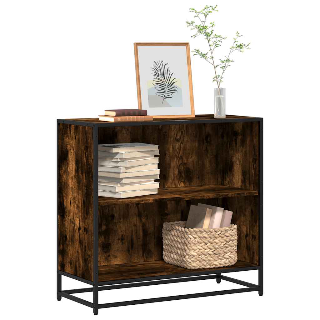 Libreria Rovere Fumo 80,5x35x76 cm in Legno Multistrato