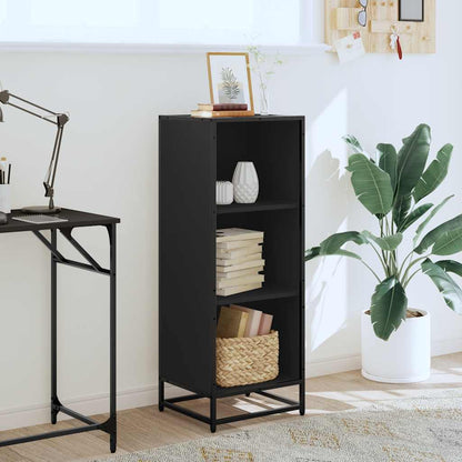Libreria Nera 40x35x107,5 cm in Legno Multistrato
