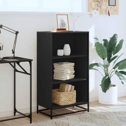 Libreria Nera 60x35x107,5 cm in Legno Multistrato