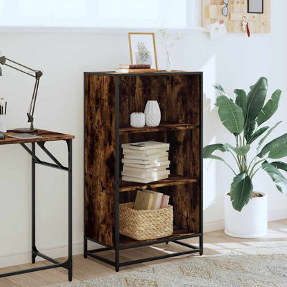 Libreria Rovere Fumo 60x35x107,5 cm in Legno Multistrato