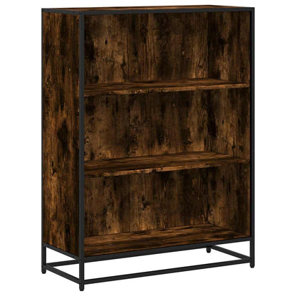Libreria Rovere Fumo 80,5x35x107,5 cm in Legno Multistrato