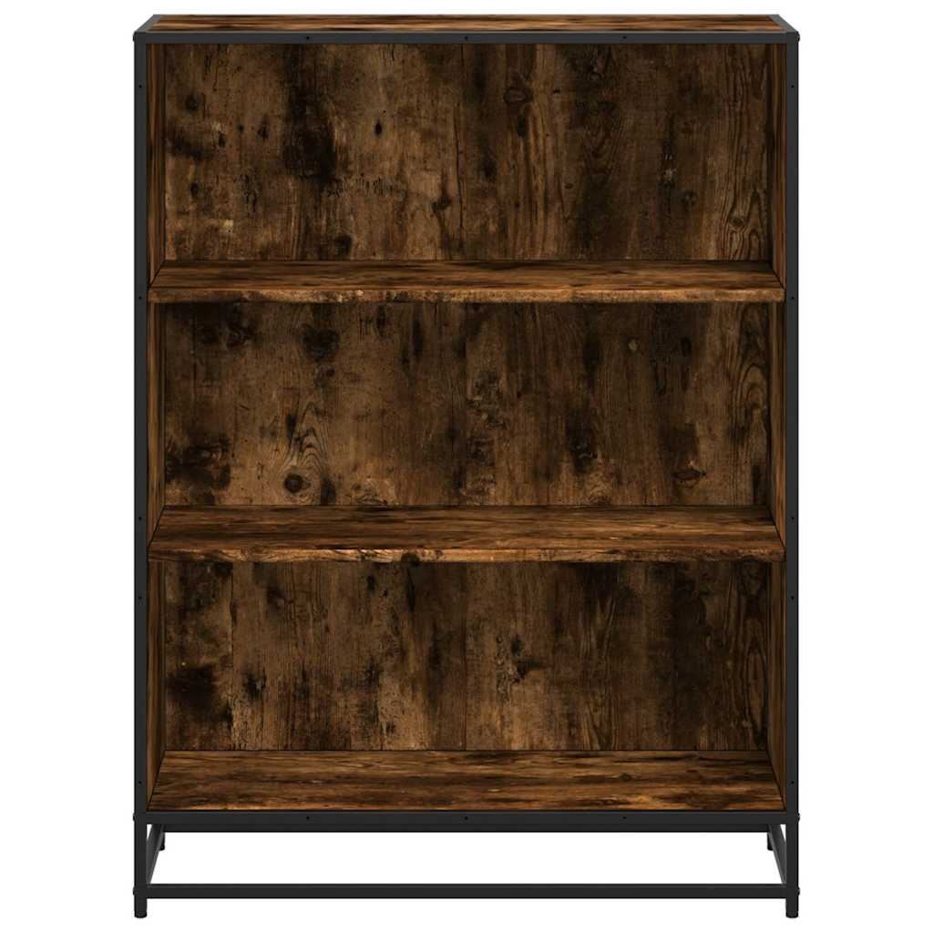 Libreria Rovere Fumo 80,5x35x107,5 cm in Legno Multistrato