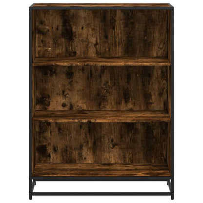 Libreria Rovere Fumo 80,5x35x107,5 cm in Legno Multistrato