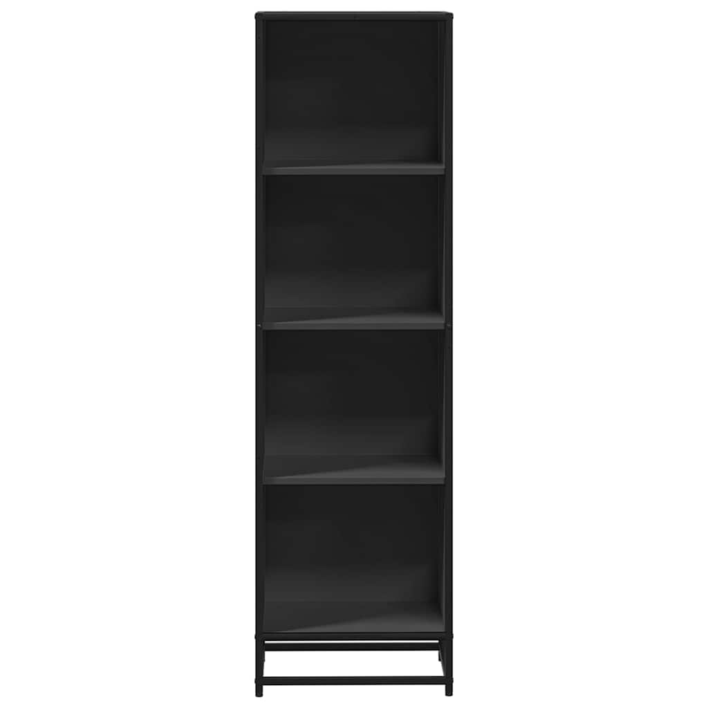 Libreria Nera 40x35x139 cm in Legno Multistrato