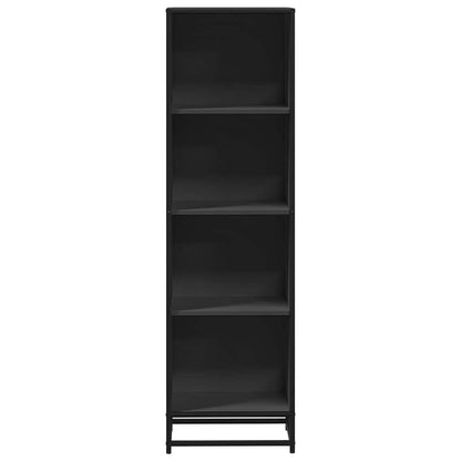 Libreria Nera 40x35x139 cm in Legno Multistrato
