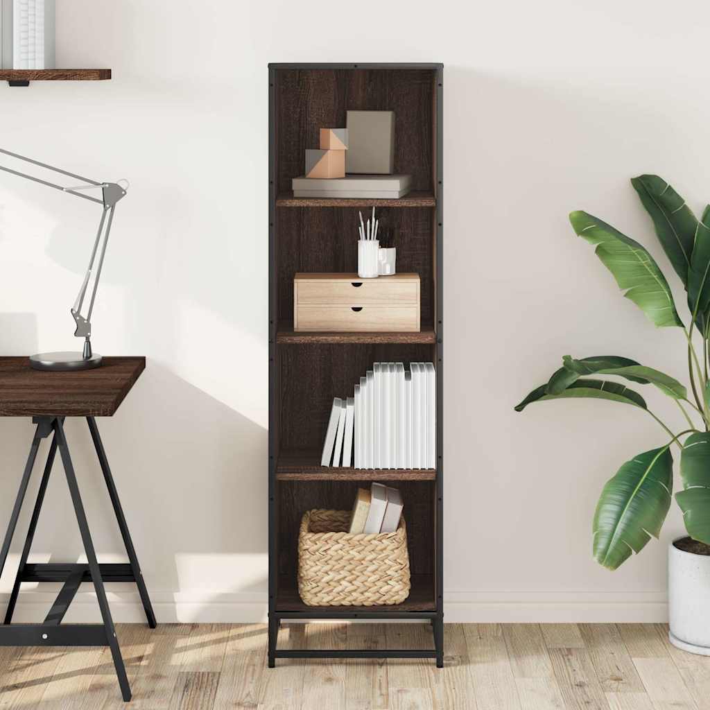 Libreria Rovere Marrone 40x35x139 cm in Legno Multistrato