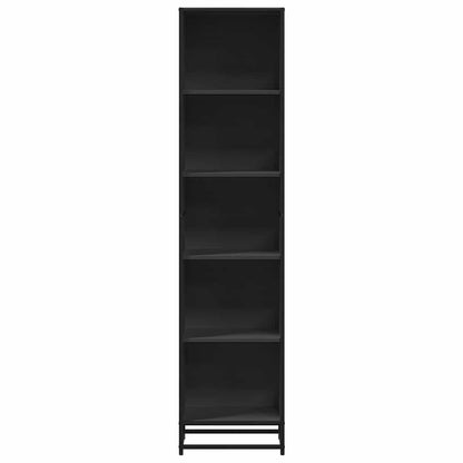 Libreria Nera 40x35x170,5 cm in Legno Multistrato