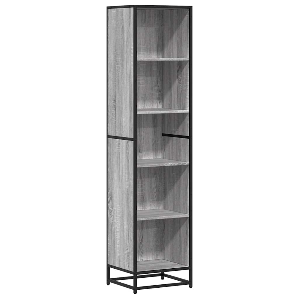 Libreria Grigio Sonoma 40x35x170,5 cm in Legno Multistrato
