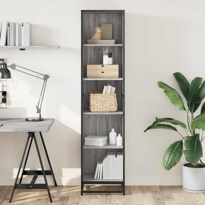 Libreria Grigio Sonoma 40x35x170,5 cm in Legno Multistrato
