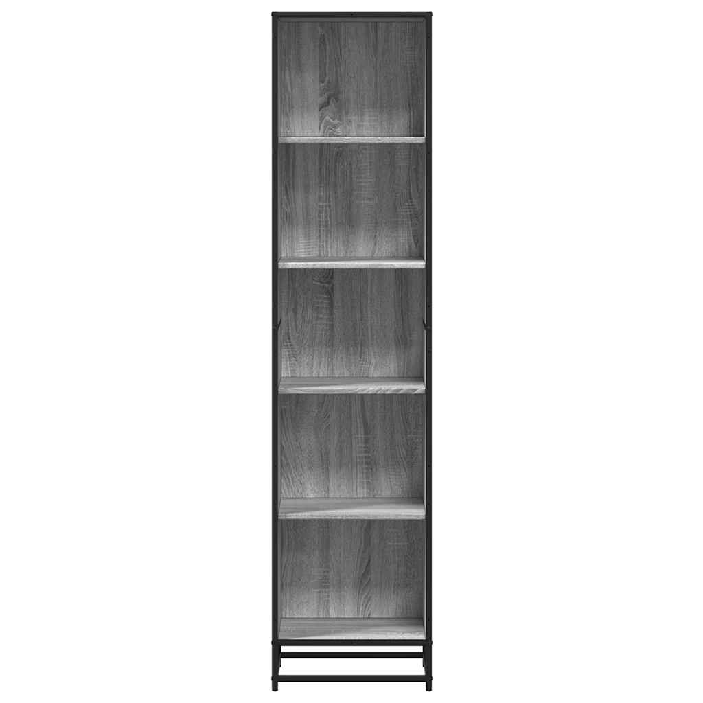 Libreria Grigio Sonoma 40x35x170,5 cm in Legno Multistrato