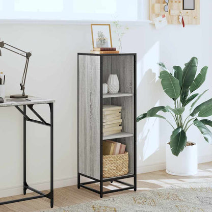 Libreria Grigio Sonoma 33,5x33x107,5 cm in Legno Multistrato