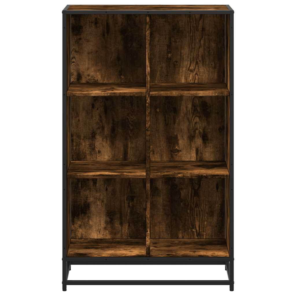 Libreria Rovere Fumo 65,5x33x107,5 cm in Legno Multistrato