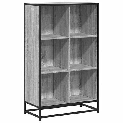 Libreria Grigio Sonoma 65,5x33x107,5 cm in Legno Multistrato