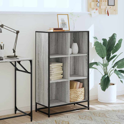 Libreria Grigio Sonoma 65,5x33x107,5 cm in Legno Multistrato