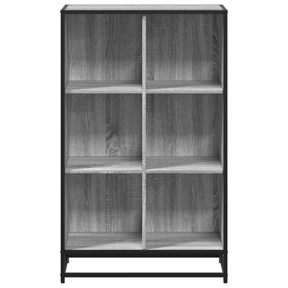 Libreria Grigio Sonoma 65,5x33x107,5 cm in Legno Multistrato