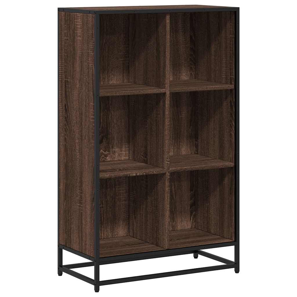 Libreria Rovere Marrone 65,5x33x107,5 cm in Legno Multistrato
