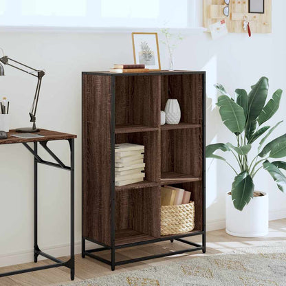 Libreria Rovere Marrone 65,5x33x107,5 cm in Legno Multistrato