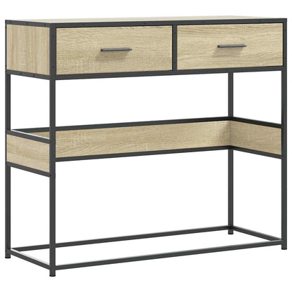 Tavolo Consolle Rovere Sonoma 90x35x80 cm in Legno Multistrato