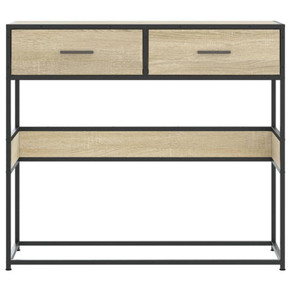 Tavolo Consolle Rovere Sonoma 90x35x80 cm in Legno Multistrato