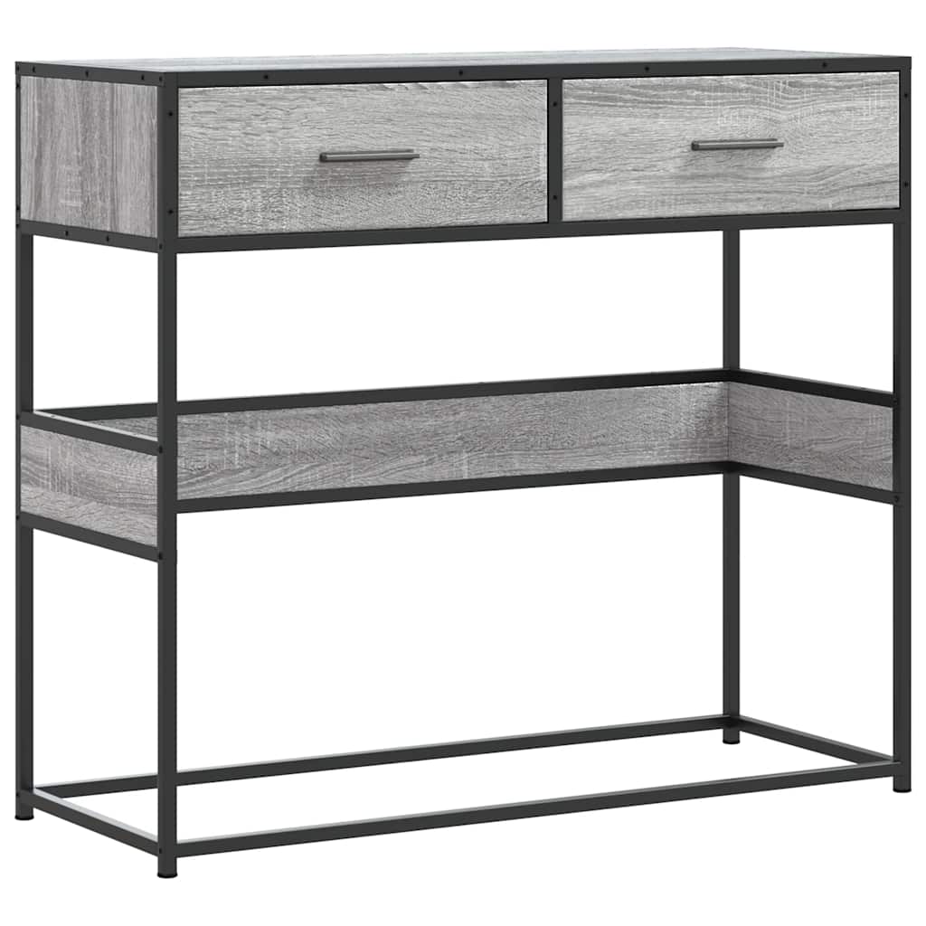 Tavolo Consolle Rovere Sonoma 90x35x80 cm in Legno Multistrato