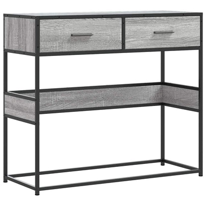 Tavolo Consolle Rovere Sonoma 90x35x80 cm in Legno Multistrato