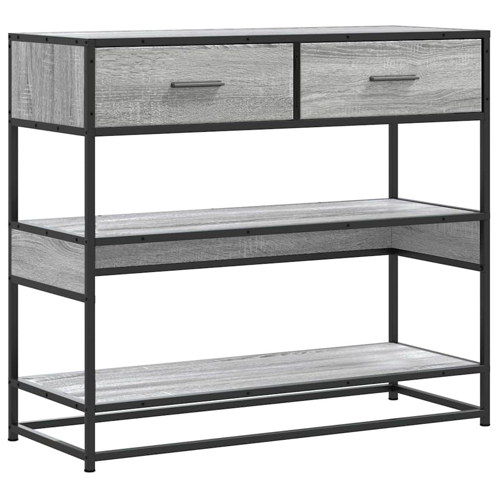 Tavolo Consolle Rovere Sonoma 90x35x80 cm in Legno Multistrato