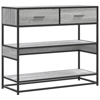 Tavolo Consolle Rovere Sonoma 90x35x80 cm in Legno Multistrato