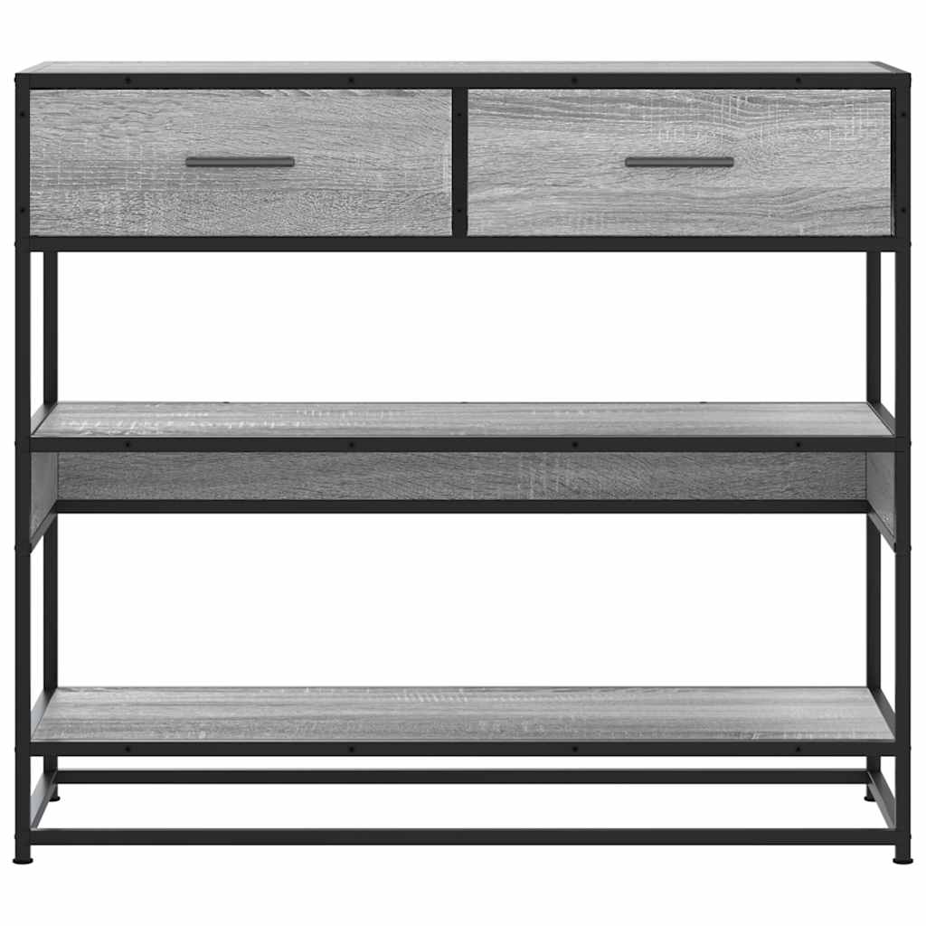 Tavolo Consolle Rovere Sonoma 90x35x80 cm in Legno Multistrato