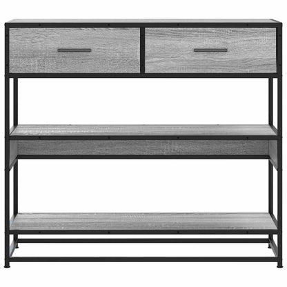 Tavolo Consolle Rovere Sonoma 90x35x80 cm in Legno Multistrato