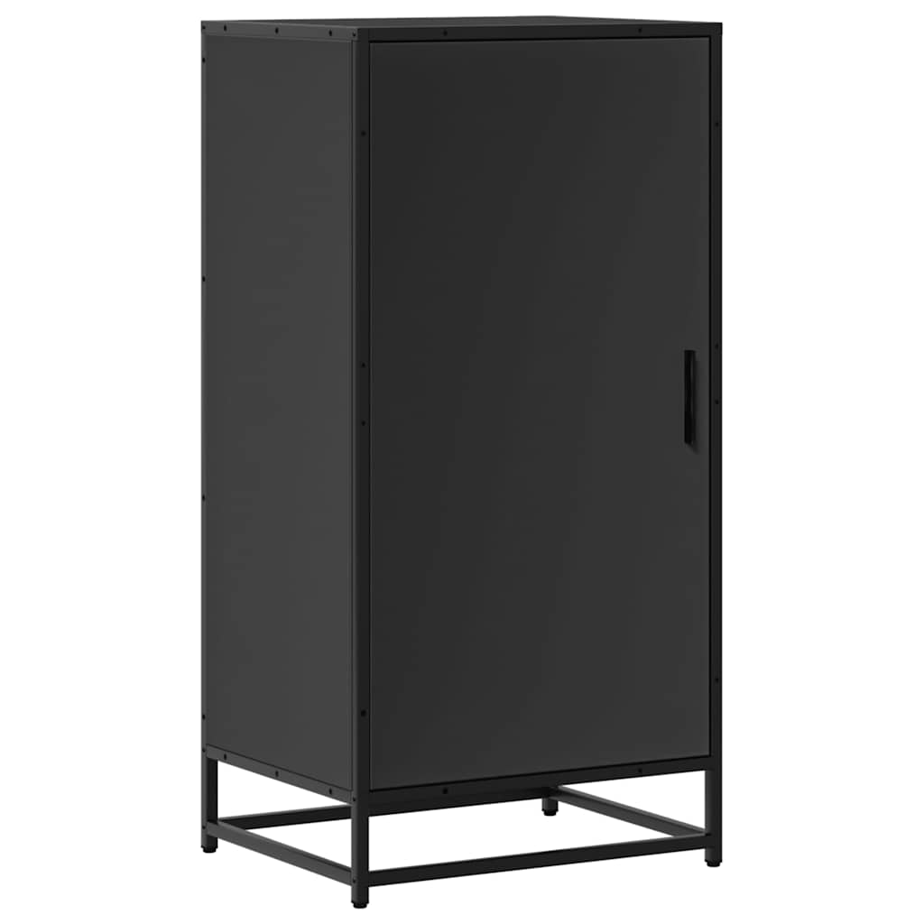 Scarpiera Nera 48x38x97,5 cm in Legno Multistrato