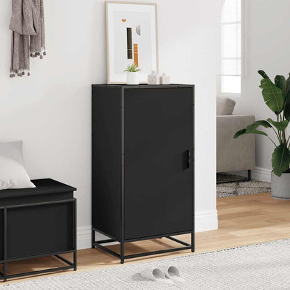 Scarpiera Nera 48x38x97,5 cm in Legno Multistrato