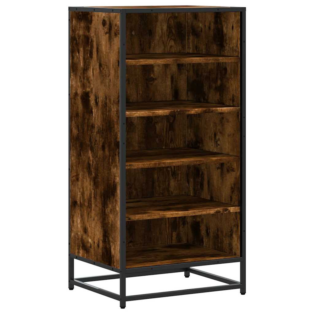 Scarpiera Rovere Fumo 48x38x97,5 cm in Legno Multistrato