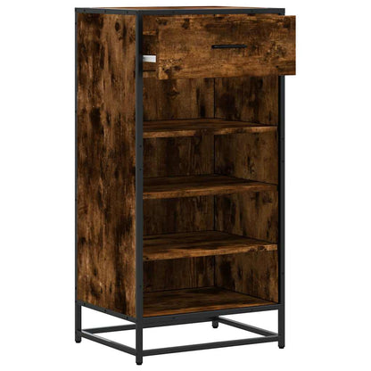 Scarpiera Rovere Fumo 48x38x97,5 cm in Legno Multistrato