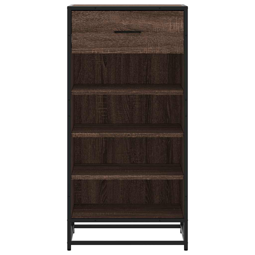 Scarpiera Rovere Marrone 48x38x97,5 cm in Legno Multistrato