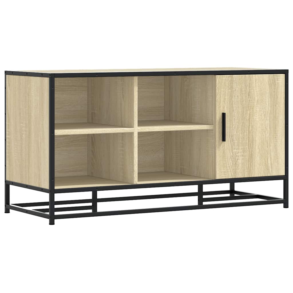 Scarpiera Sonoma Rovere 100x40x53,5 cm in Truciolato e Metallo
