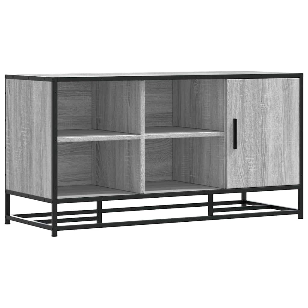 Scarpiera Grigia Sonoma 100x40x53,5 cm in Truciolato e Metallo
