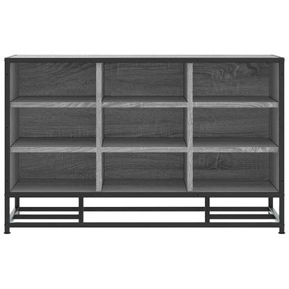Scarpiera Grigia Sonoma 84x40x53,5 cm Truciolato e Metallo