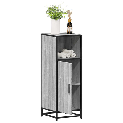 Armadietto Bagno Grigio Sonoma 35x37,5x100 cm Legno Multistrato