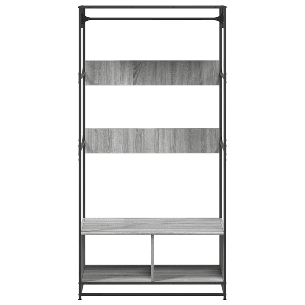 Armadio Grigio Sonoma 90x50x180 cm in Truciolato