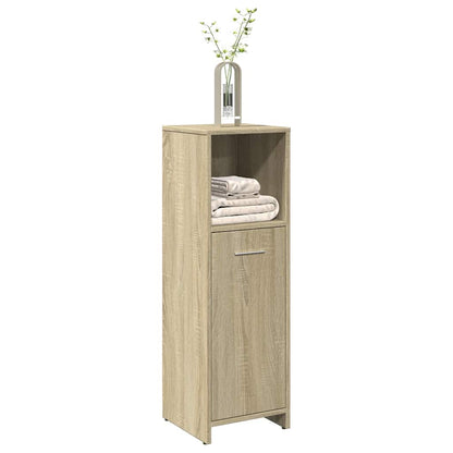 Mobile da Bagno Rovere Sonoma 30x30x95 cm in Legno Multistrato
