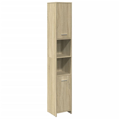Mobile da Bagno Rovere Sonoma 30x30x183,5 cm Legno tecnico