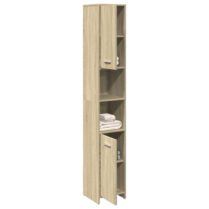 Mobile da Bagno Rovere Sonoma 30x30x183,5 cm Legno tecnico