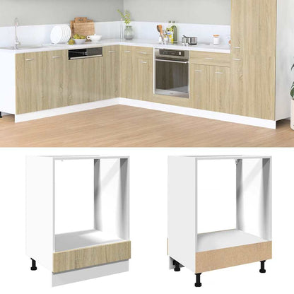 Mobile per Forno Rovere Sonoma 60x46x81,5 cm Legno Multistrato