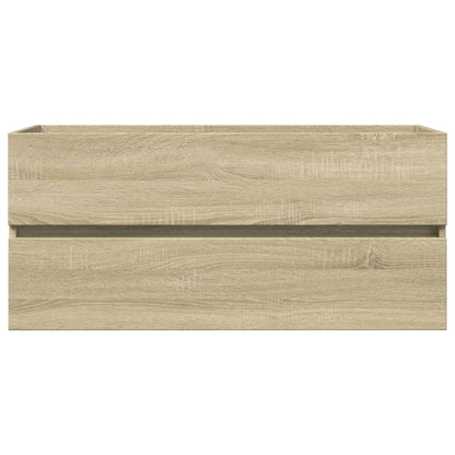 Mobile Lavabo Bagno Rovere Sonoma 100x38,5x45 cm in Truciolato