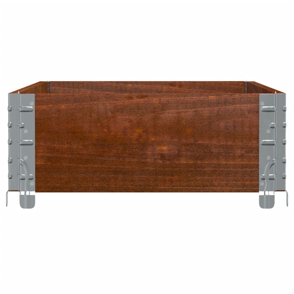 Fioriera da Giardino Marrone 100x50 cm Legno Massello di Pino