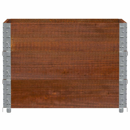 Fioriera da Giardino Marrone 80x60 cm Legno Massello di Pino
