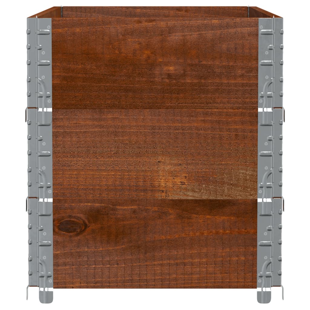 Fioriera da Giardino Marrone 100x50 cm Legno Massello di Pino